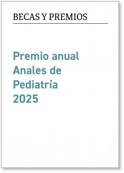 Premio anual Anales de Pediatría 2025