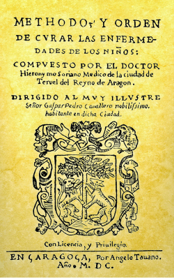 Tratado de Pediatría de Jerónimo Soriano